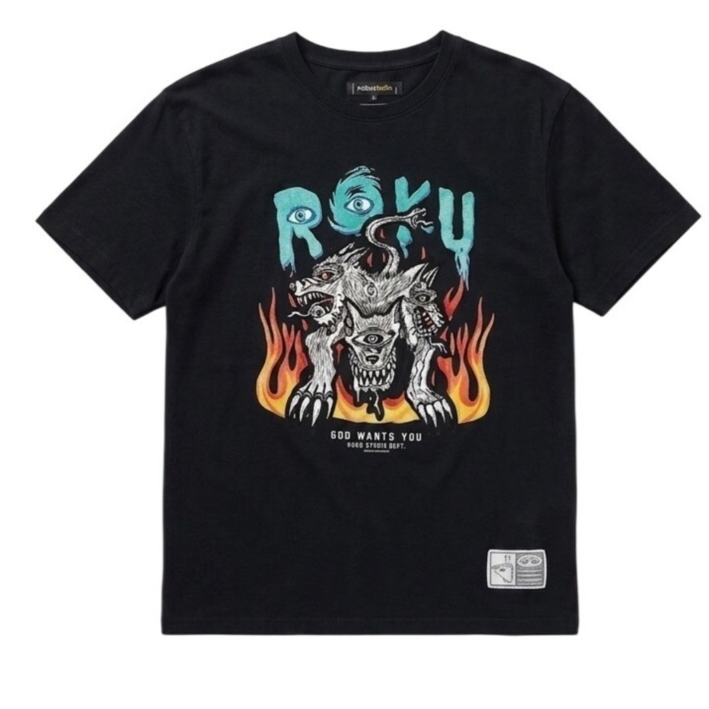 Roku Studio God Wants You Demon Wolf Graphic Tee World Tour Men's M Streetwear